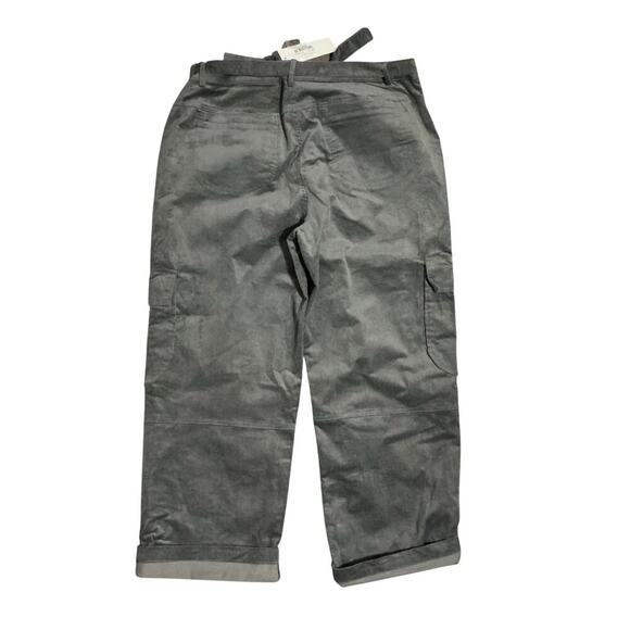 Piper & Scoot The Hamlin Belted Corduroy Pant in Grey Size XXL - Picture 3 of 11